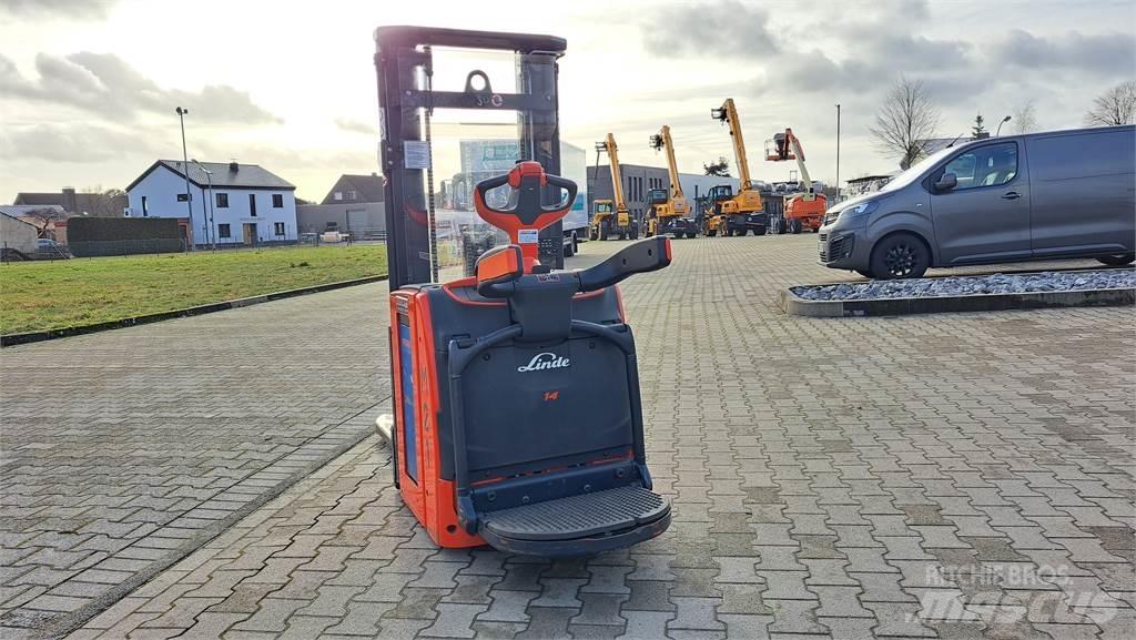 Linde L14AP Παλετοφόρα πεζού χειριστή με ιστό