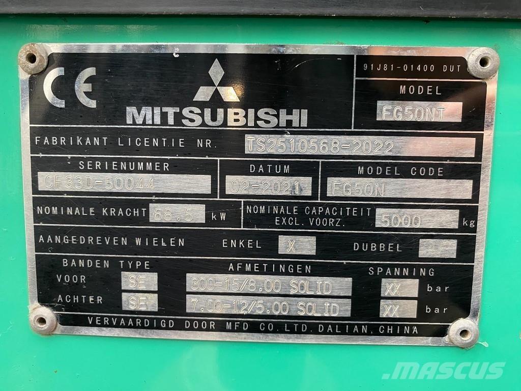 Mitsubishi FG50NT Περονοφόρα ανυψωτικά κλαρκ με φυσικό αέριο LPG
