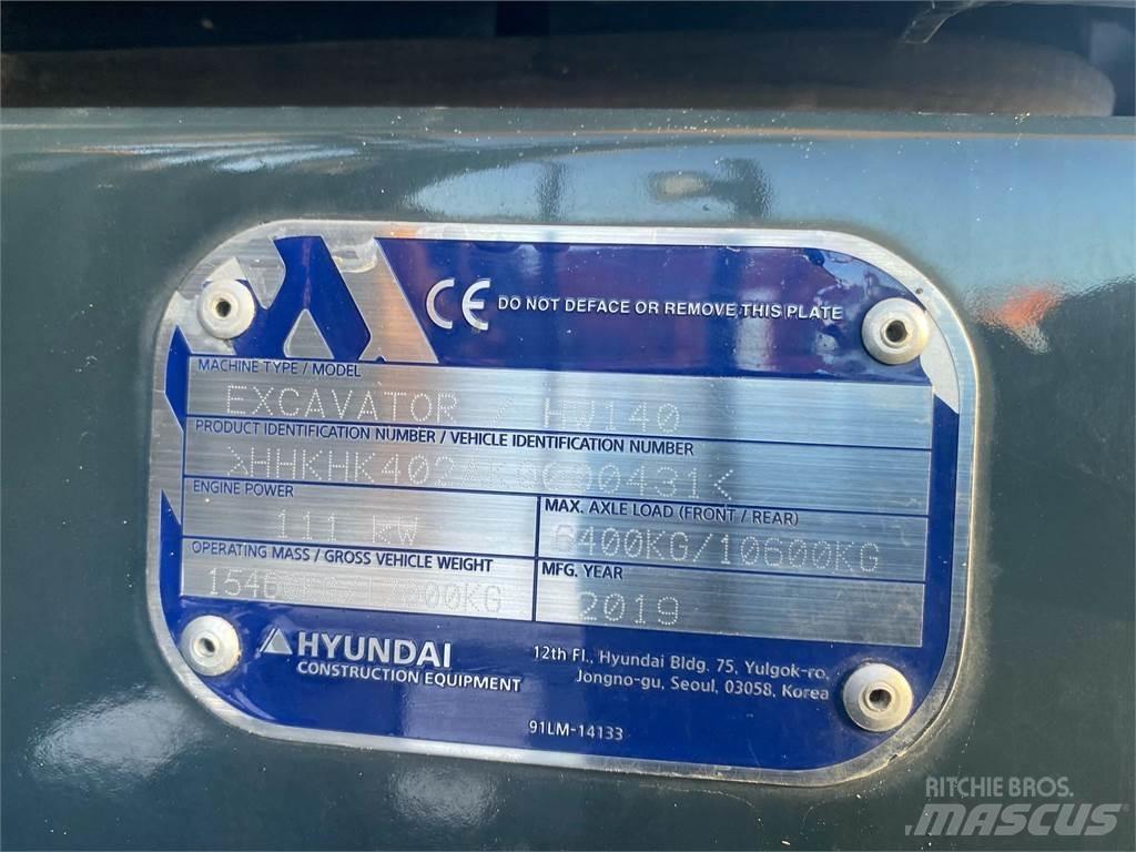 Hyundai HW140 Εκσκαφείς με τροχούς - λάστιχα