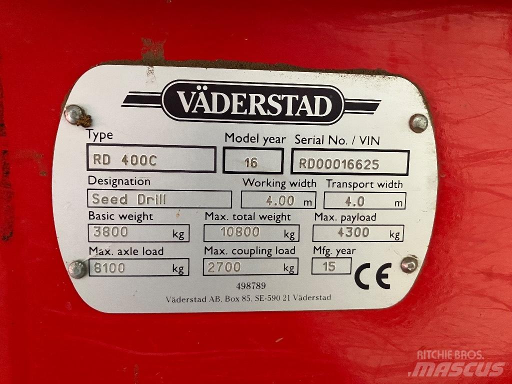 Väderstad Rapid400C Σπορείς