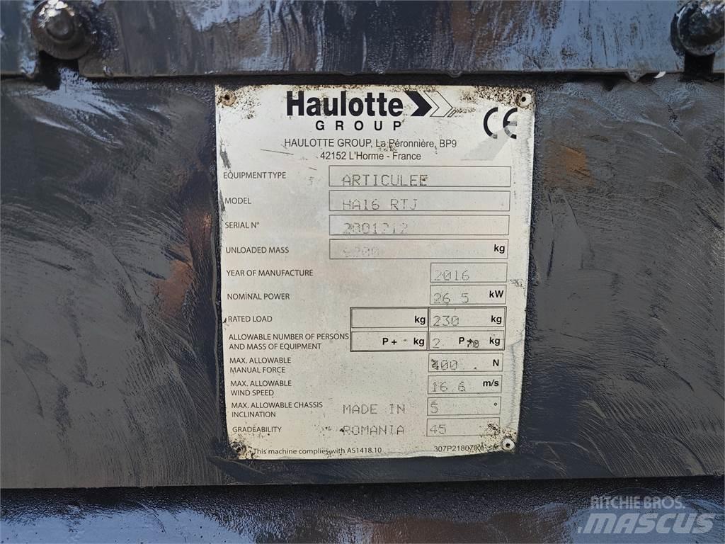 Haulotte HA16RTJ Ανυψωτήρες με αρθρωτό βραχίονα