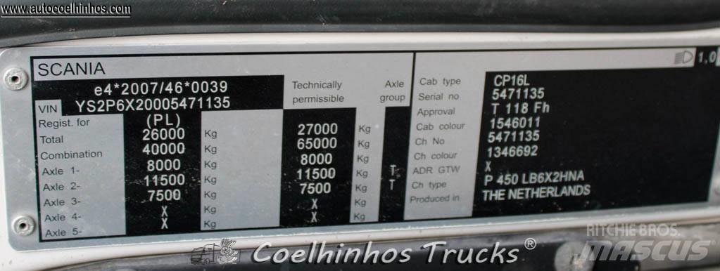 Scania P 450 Φορτηγά για εμπορευματοκιβώτια