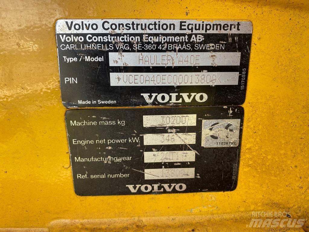Volvo A40E Σπαστό Dump Truck ADT
