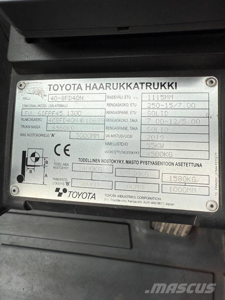 Toyota 40-8 FD 40 N Πετρελαιοκίνητα Κλαρκ