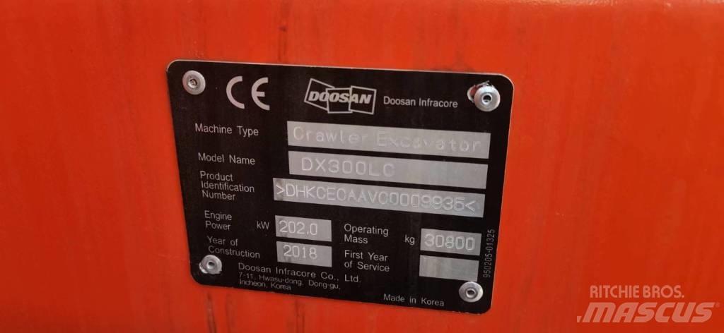 Doosan DX 300 Εκσκαφείς με ερπύστριες