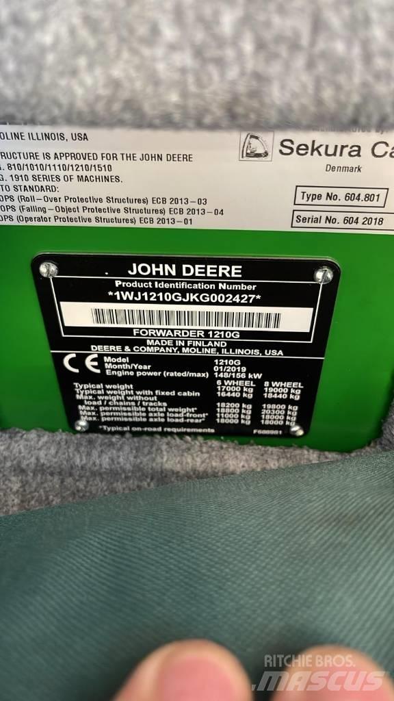 John Deere 1210G Μεταφορείς ξυλείας