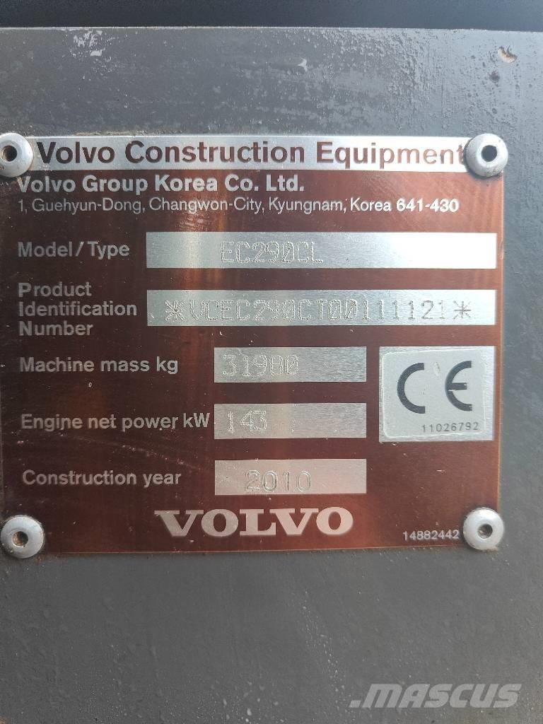 Volvo EC 290 C L Εκσκαφείς με ερπύστριες