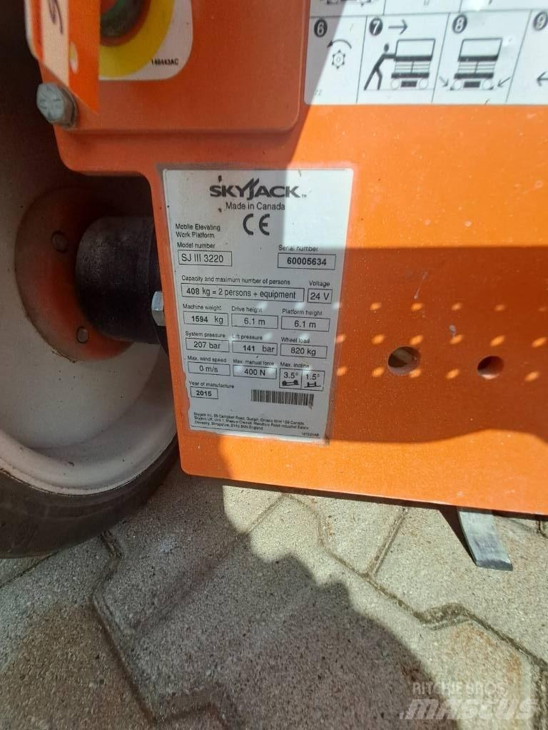 SkyJack SJIII 3220 Ανυψωτήρες ψαλιδωτής άρθρωσης
