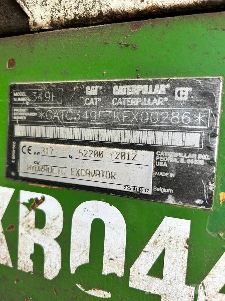 CAT 349EL VG Εκσκαφείς με ερπύστριες