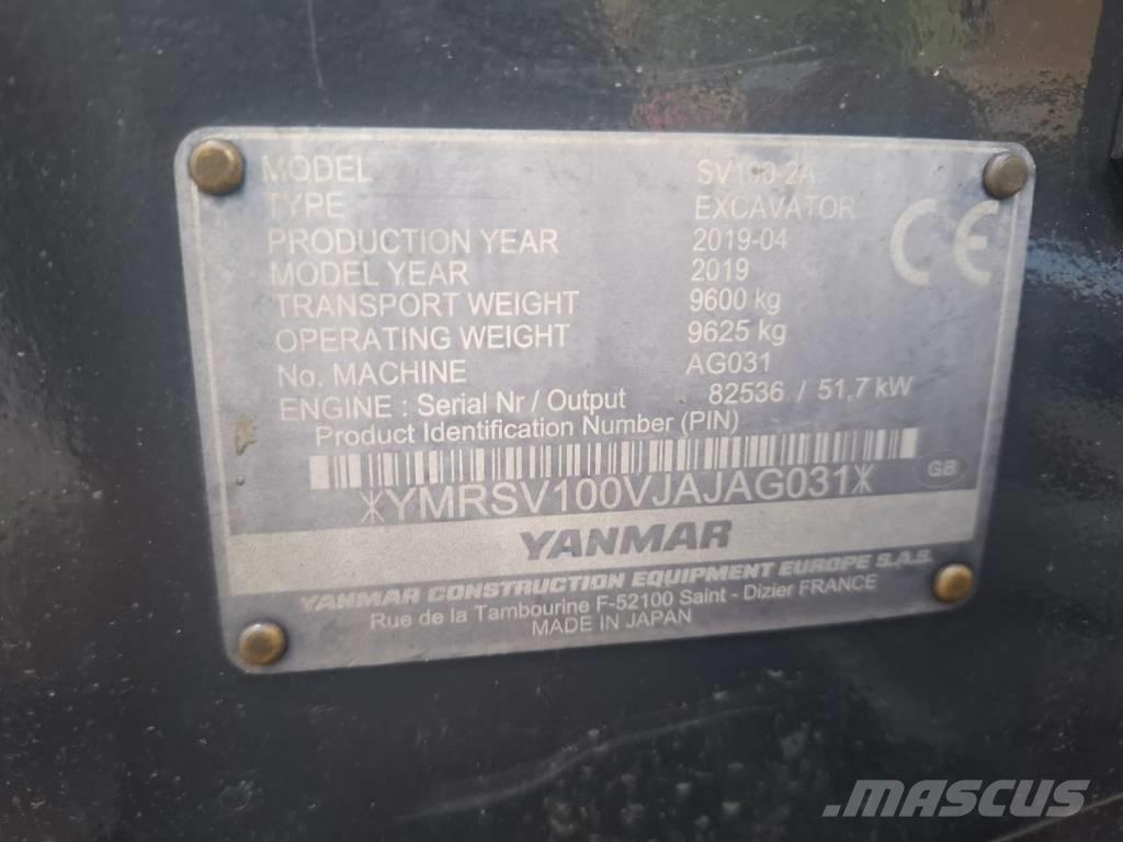 Yanmar SV 100-2A Μίνι εκσκαφείς 7t - 12t