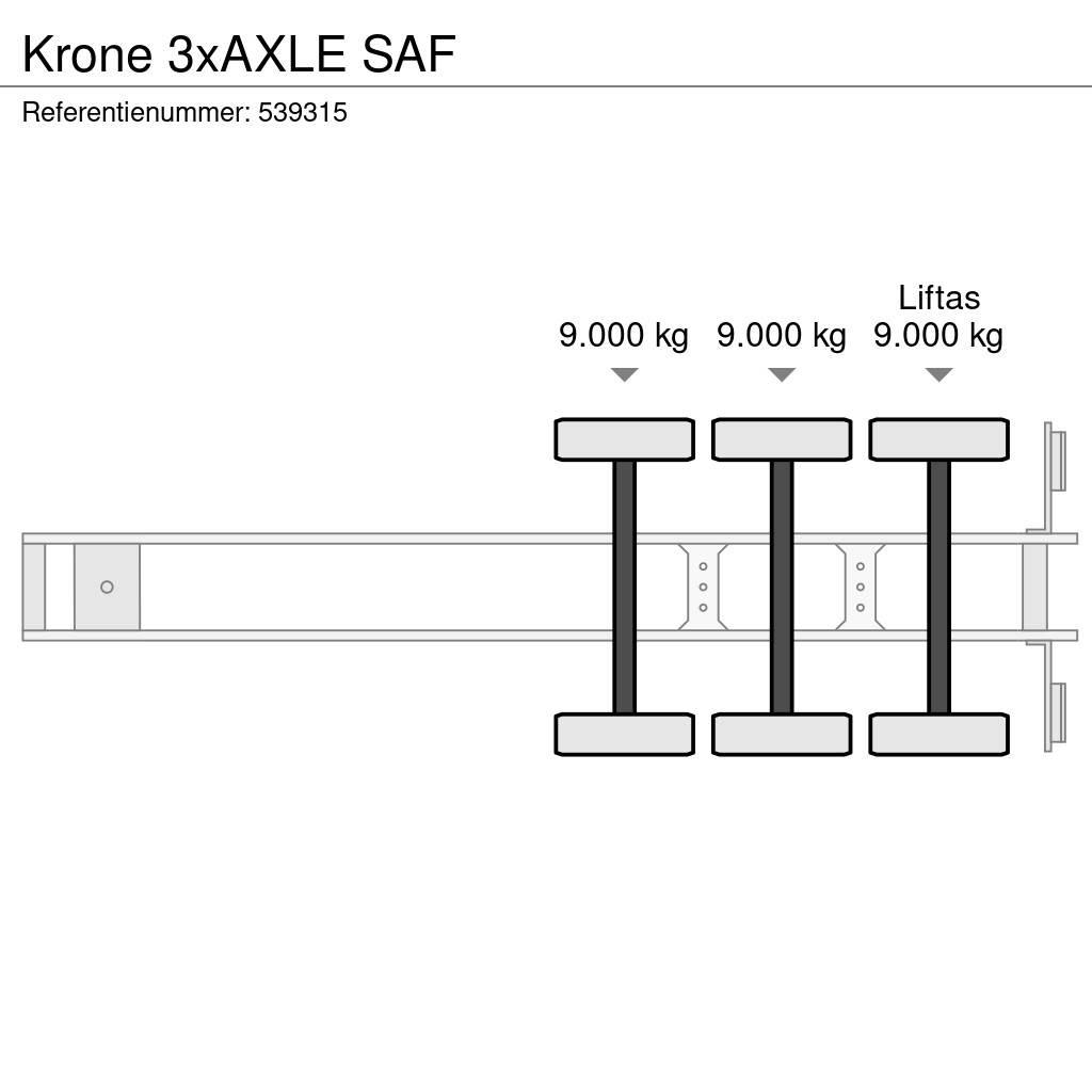 Krone 3xAXLE SAF Ημιρυμούλκες κόφα