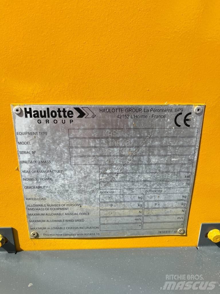 Haulotte Star-10AC Ανυψωτήρες με τηλεσκοπικό βραχίονα