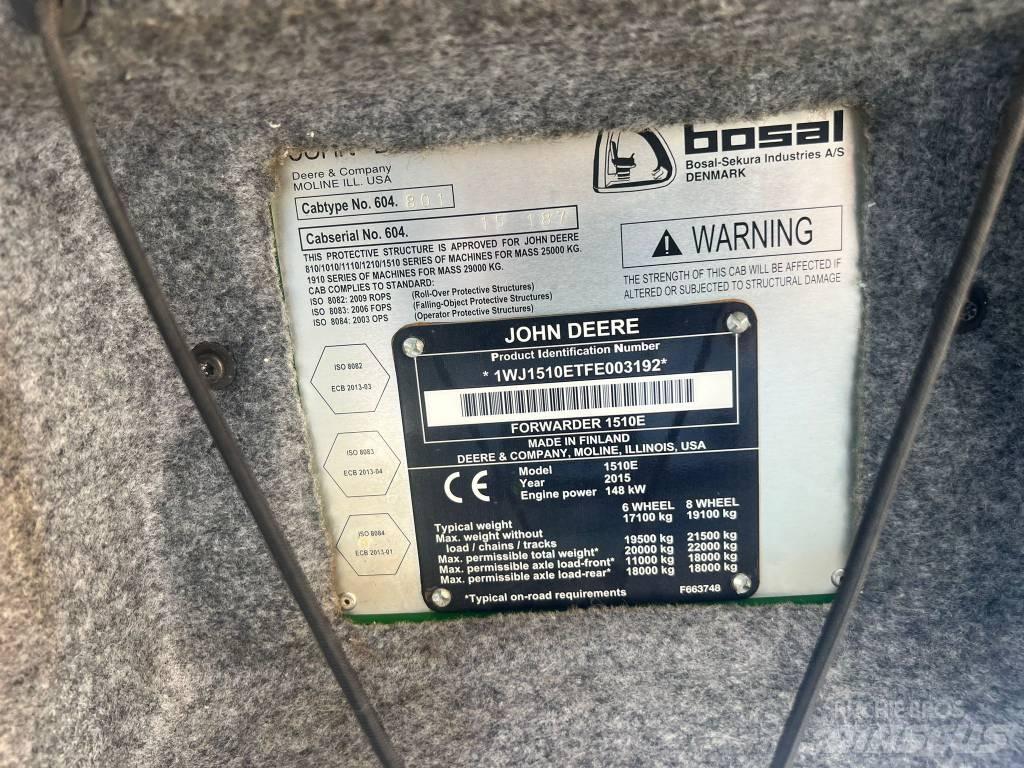 John Deere 1510 E Μεταφορείς ξυλείας