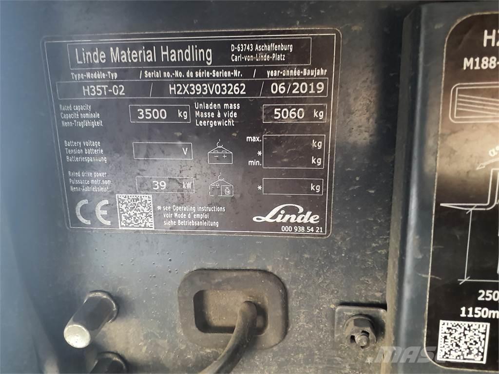 Linde H35T Περονοφόρα ανυψωτικά κλαρκ με φυσικό αέριο LPG