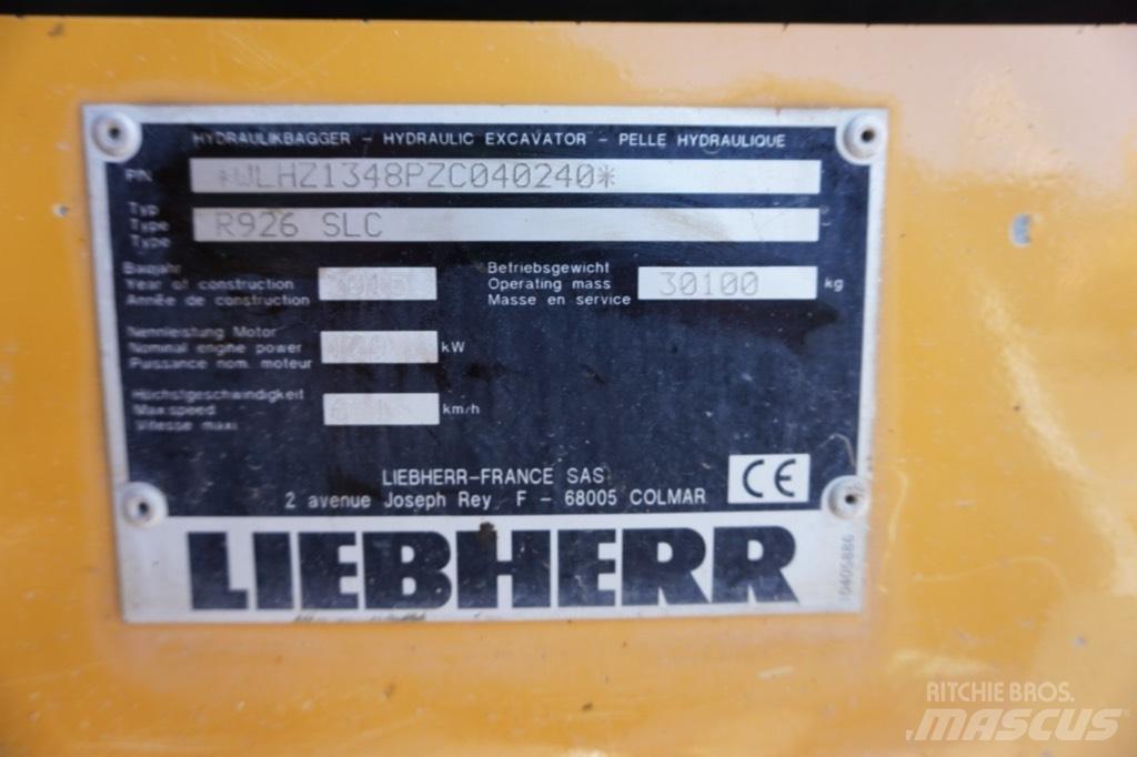 Liebherr R 926 SLC Εκσκαφείς με ερπύστριες
