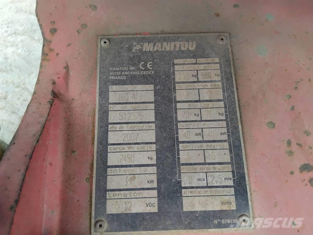 Manitou 160 ATJ Ανυψωτήρες με αρθρωτό βραχίονα