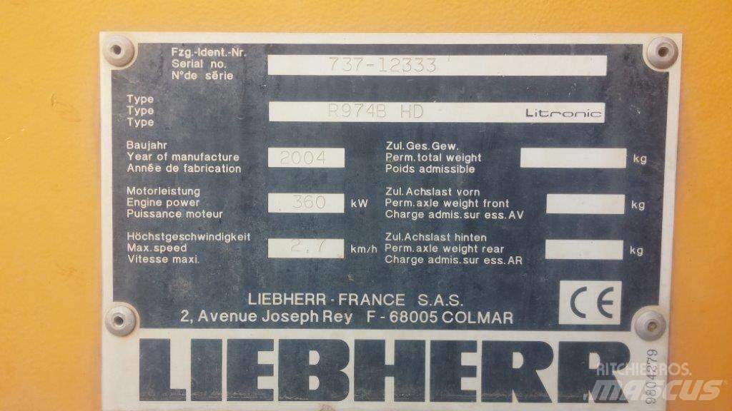 Liebherr R 974 B HD Εκσκαφείς με ερπύστριες