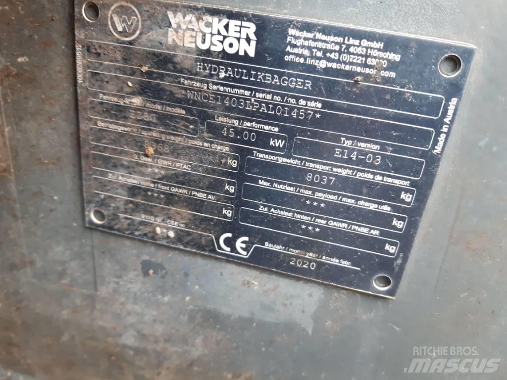 Wacker Neuson EZ80 Εκσκαφείς με ερπύστριες