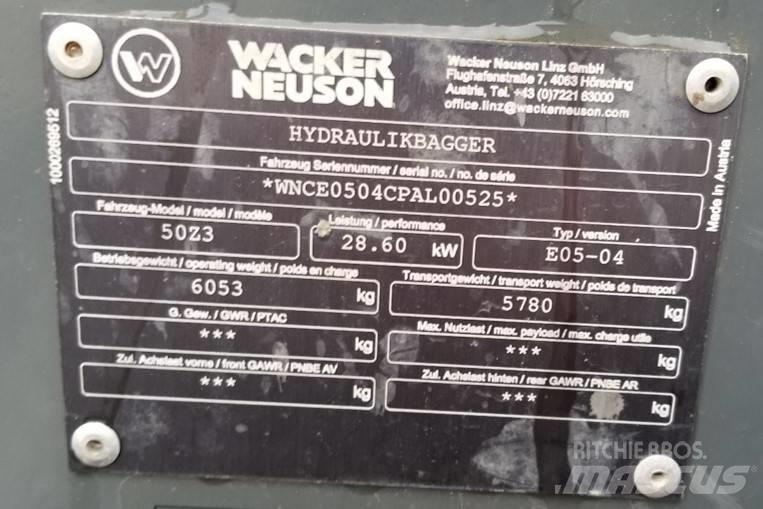 Wacker Neuson 50Z3 Εκσκαφείς με ερπύστριες