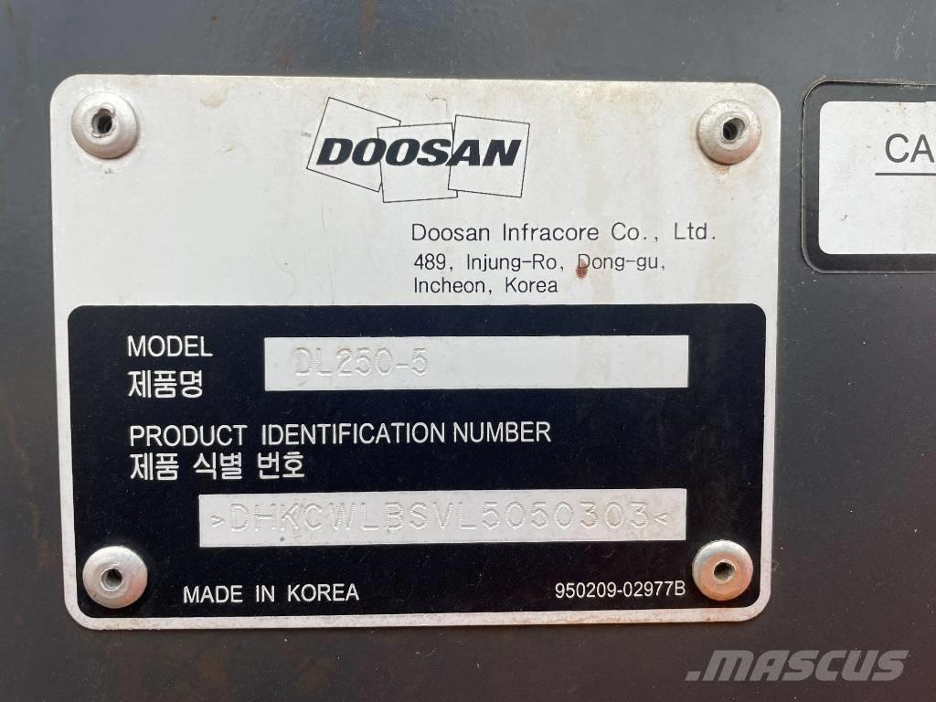 Doosan DL 250 Φορτωτές με λάστιχα (Τροχοφόροι)