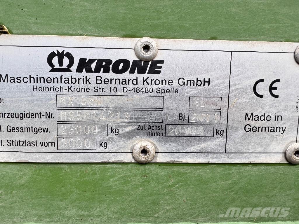 Krone MX 350 GL Ρυμούλκα με διάταξη αυτοφόρτωσης