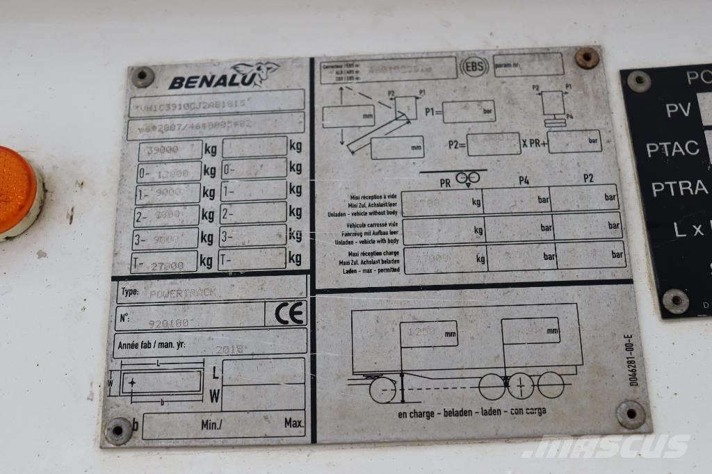 Benalu powertrack Ανατρεπόμενες ρυμούλκες