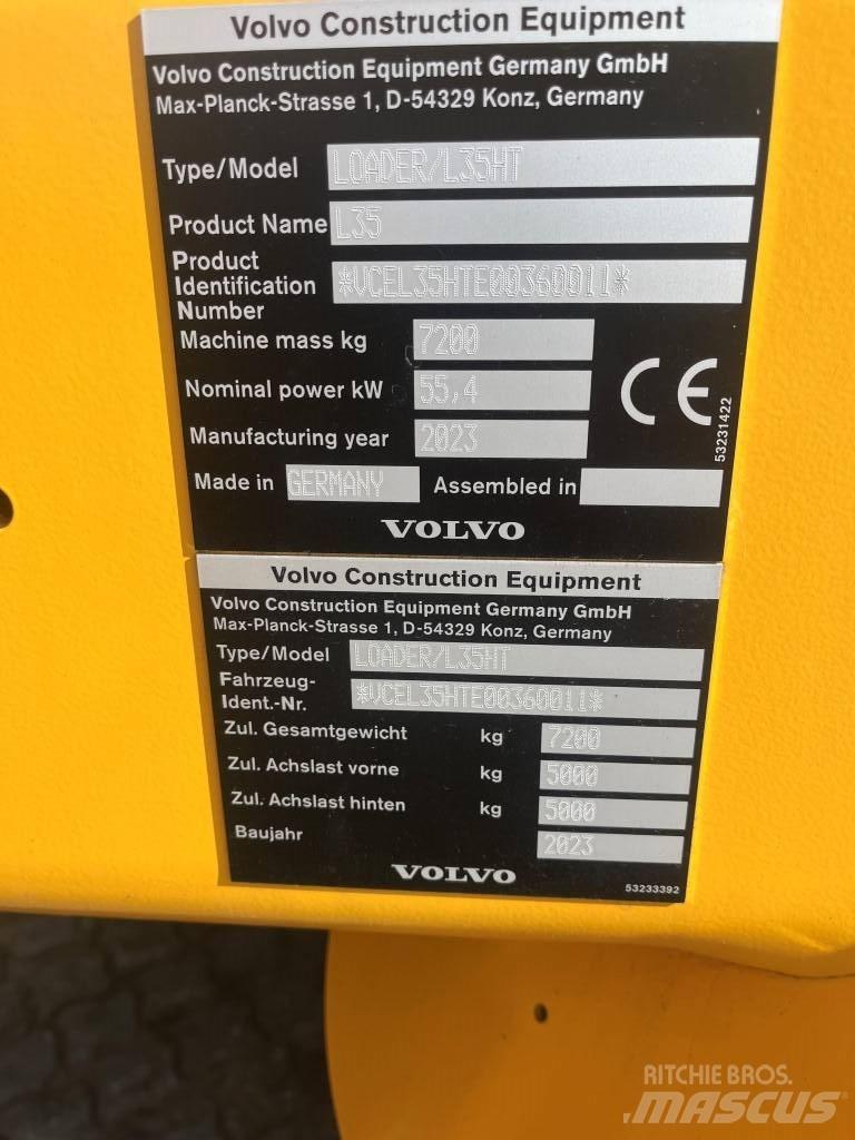 Volvo L35H Φορτωτές με λάστιχα (Τροχοφόροι)