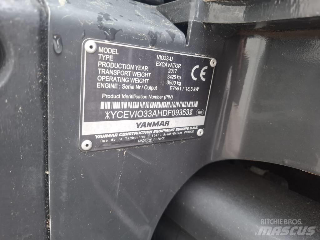 Yanmar Vio 33 U Εκσκαφάκι (διαβολάκι) < 7t