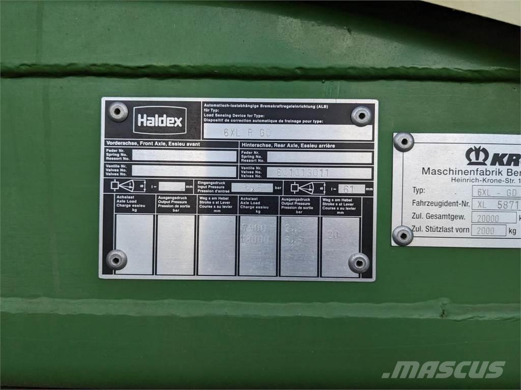 Krone 6XL/R-GD Ρυμούλκα με διάταξη αυτοφόρτωσης