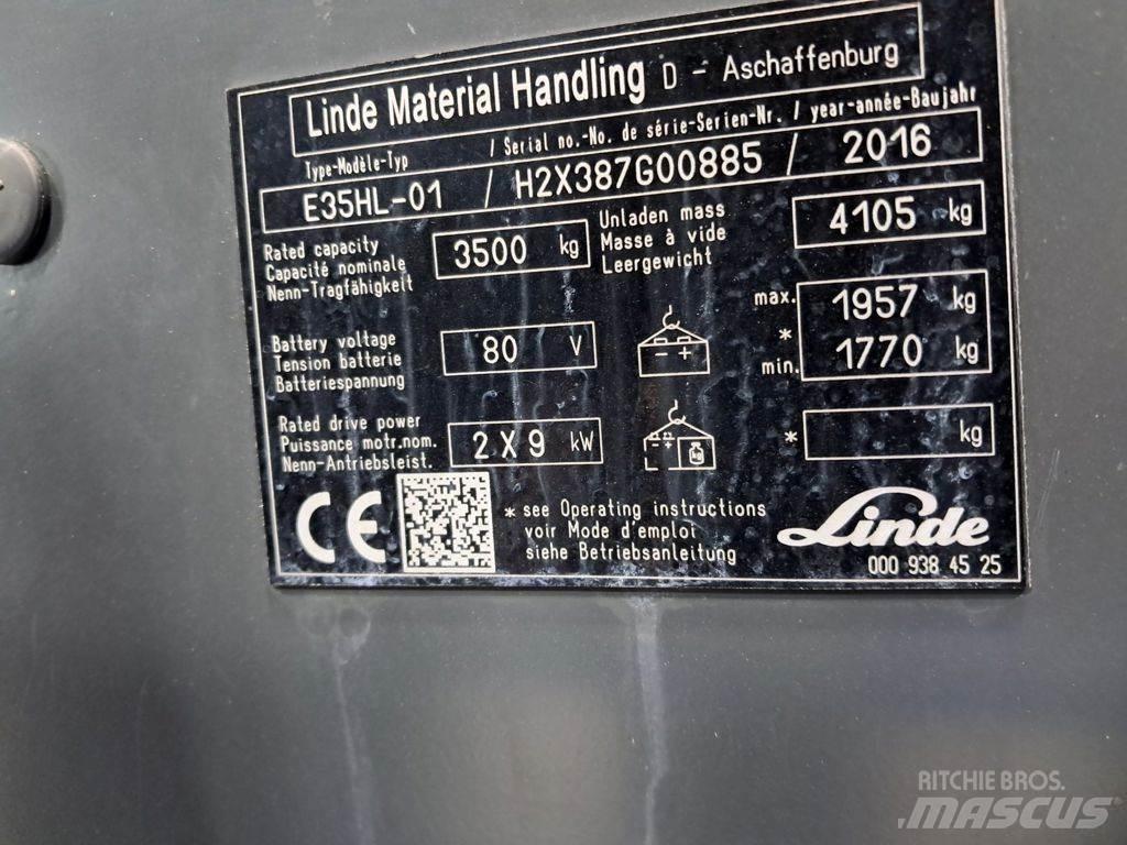 Linde E35HL-01 Ηλεκτρικά περονοφόρα ανυψωτικά κλαρκ