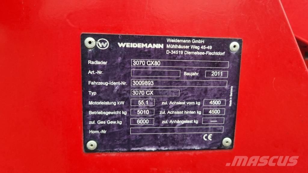 Weidemann 3070CX60 Φορτωτές με λάστιχα (Τροχοφόροι)