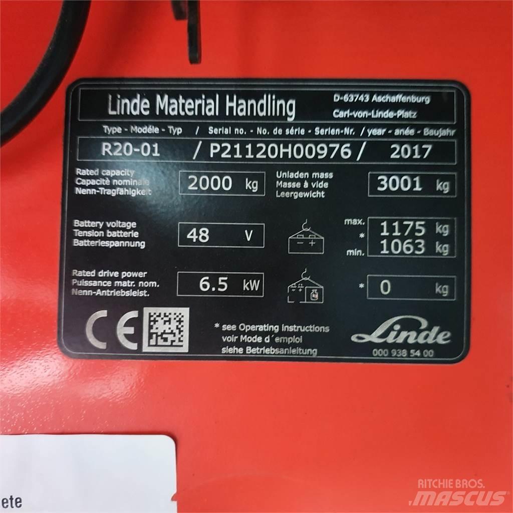 Linde R20 Ανυψωτικά στενών δρόμων
