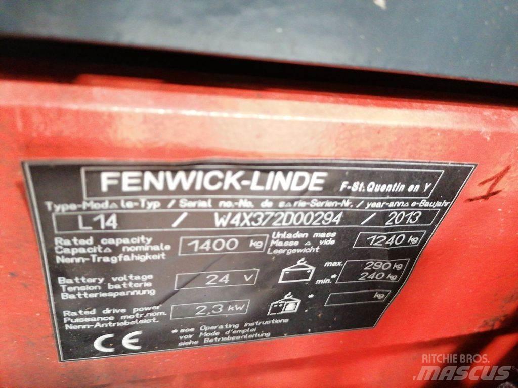 Linde L14I Παλετοφόρα πεζού χειριστή με ιστό
