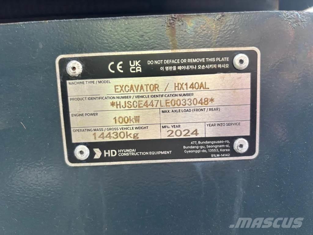 Hyundai HX140AL Εκσκαφείς με ερπύστριες