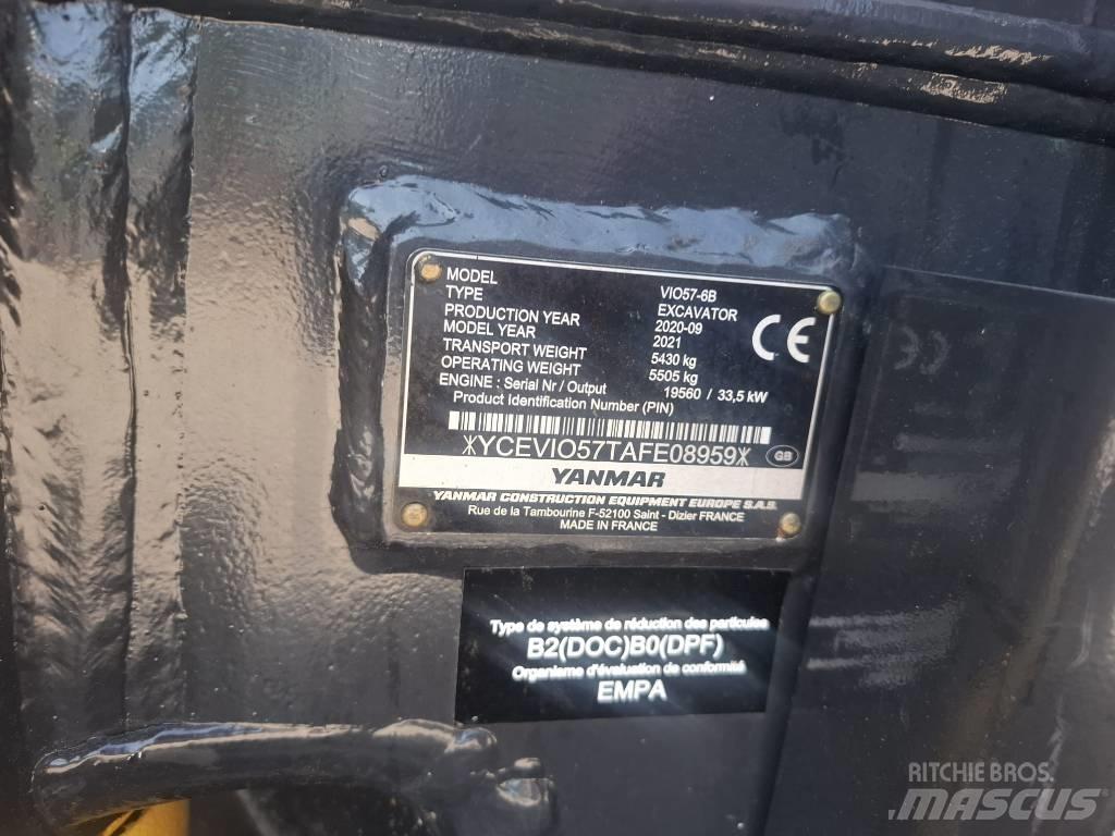 Yanmar vio 57-6B Εκσκαφάκι (διαβολάκι) < 7t