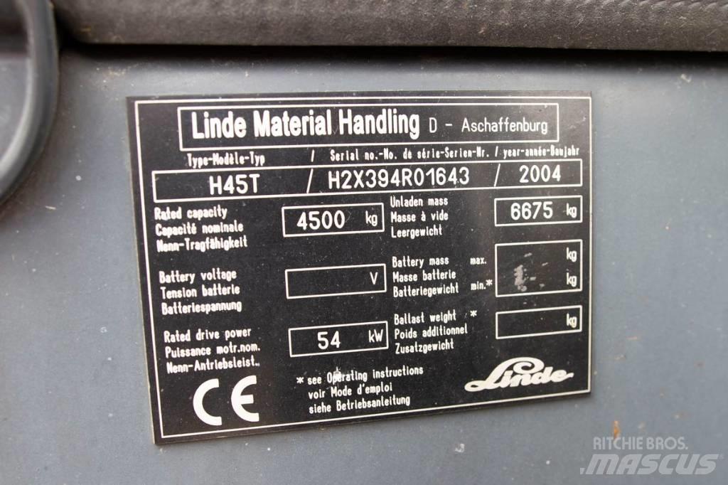 Linde H 45 T Περονοφόρα ανυψωτικά κλαρκ με φυσικό αέριο LPG