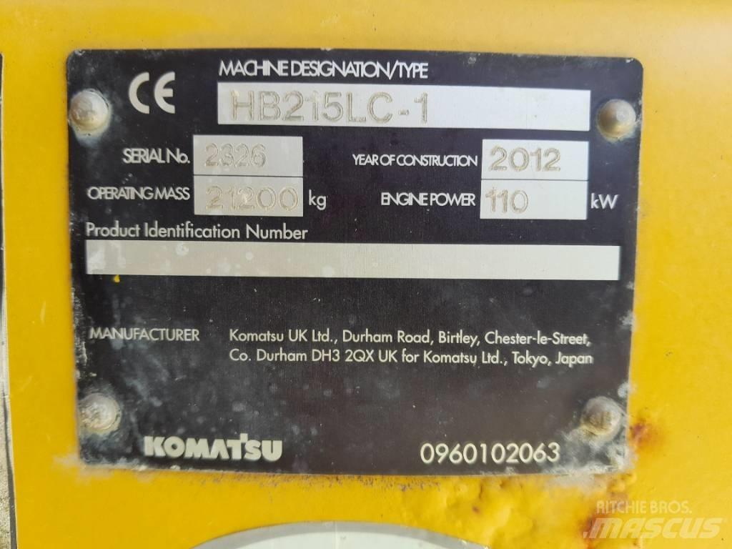 Komatsu HB215LC-1 Εκσκαφείς με ερπύστριες