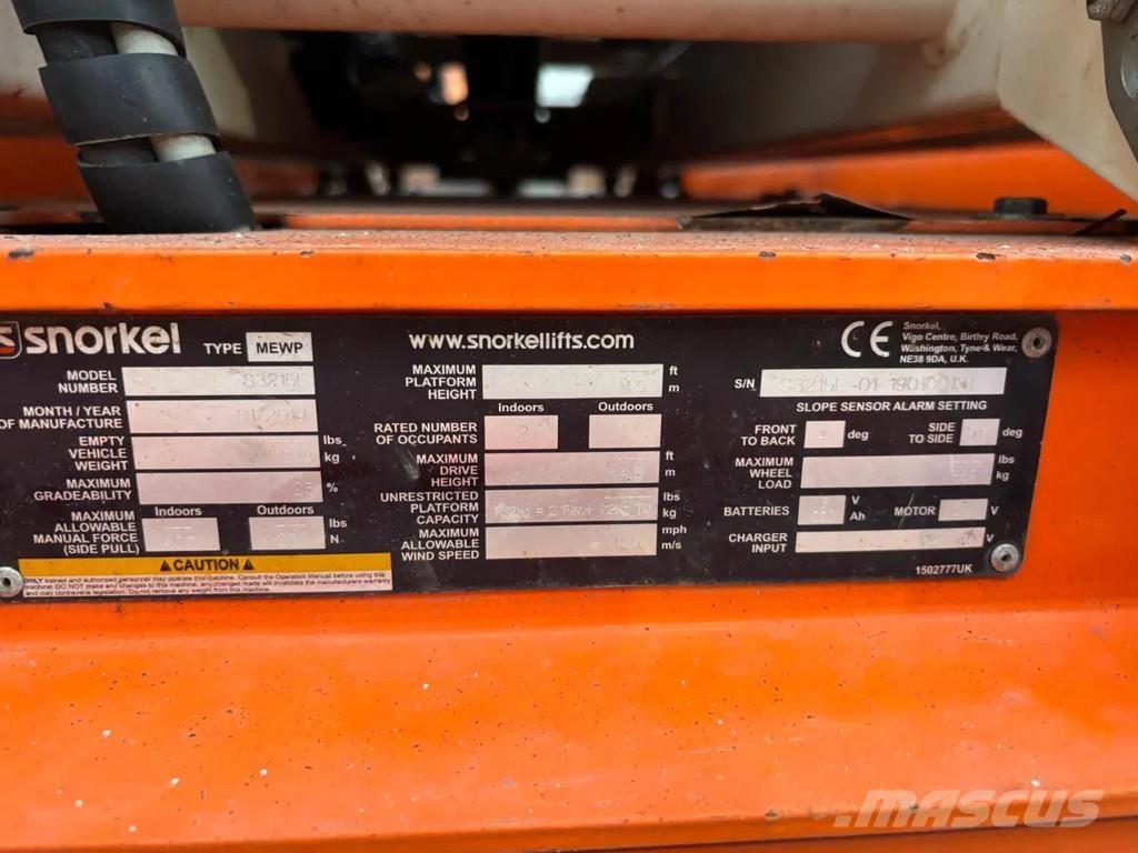 Snorkel S3215E Ανυψωτήρες ψαλιδωτής άρθρωσης