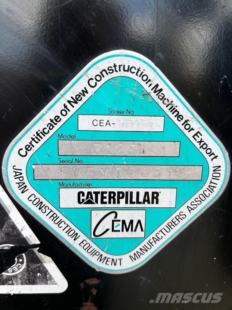 CAT 312 E Εκσκαφείς με ερπύστριες