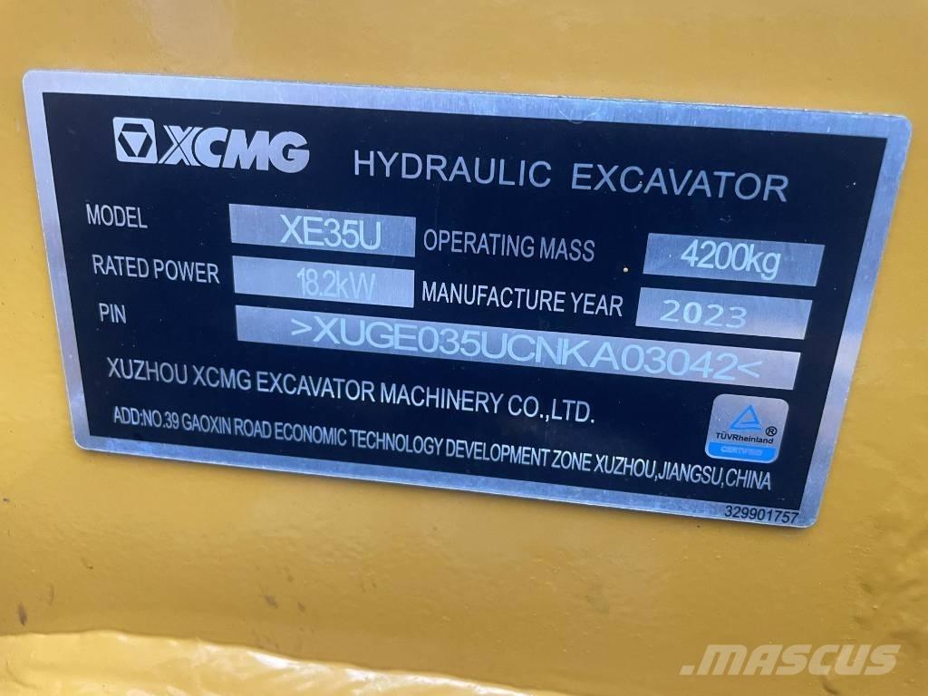 XCMG XE 35 U Εκσκαφάκι (διαβολάκι) < 7t
