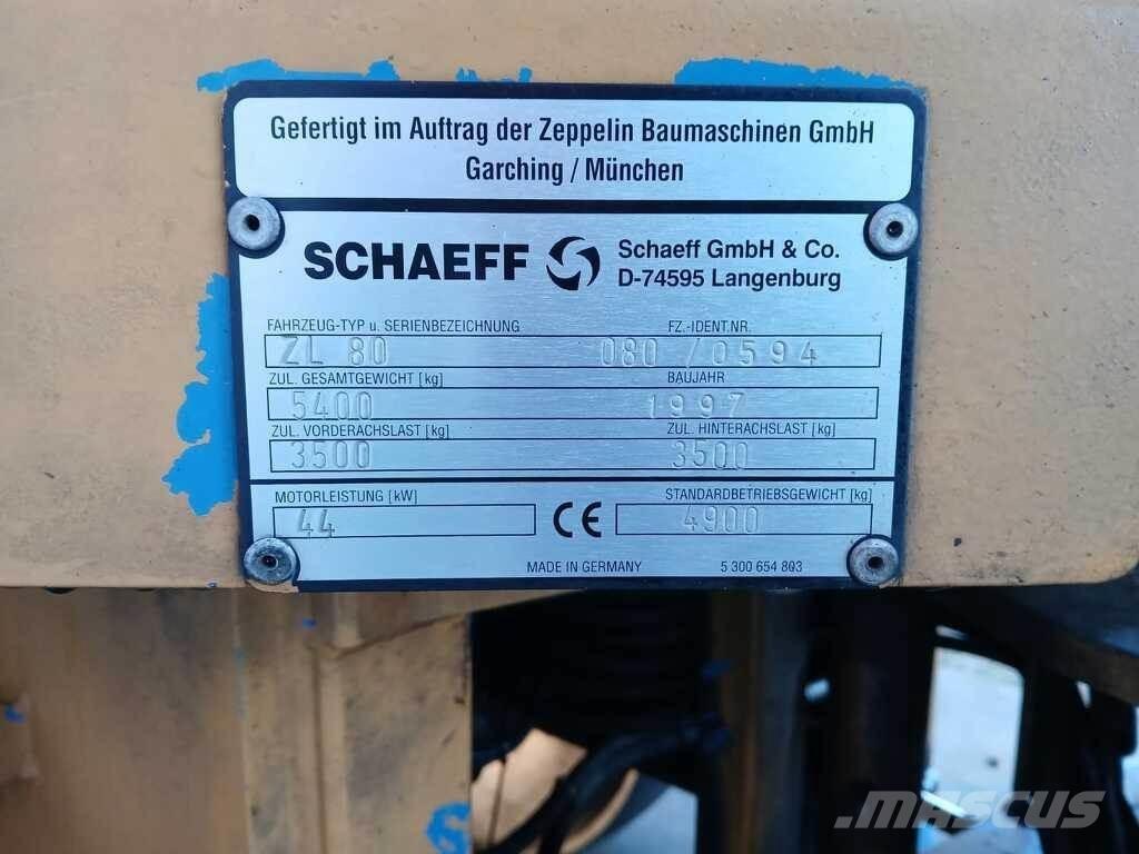 Schaeff ZL 80 Φορτωτές με λάστιχα (Τροχοφόροι)