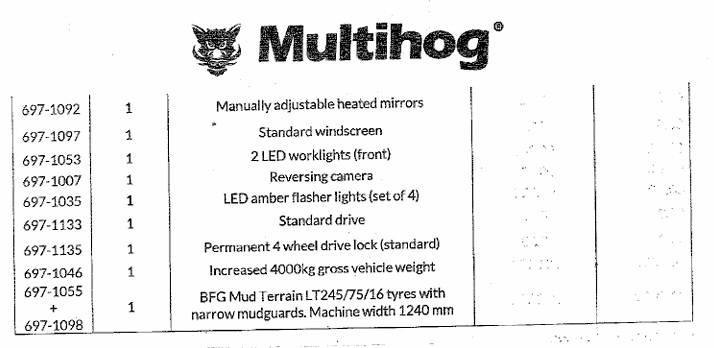 Multihog CX75 Τρακτέρ