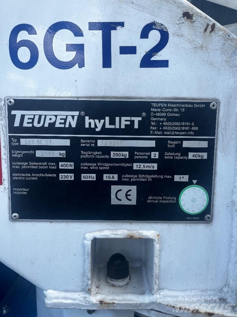 Teupen Leo 16GT Ανυψωτήρες με αρθρωτό βραχίονα