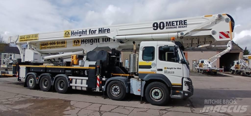 Bronto S90 HLA-X Εναέριες πλατφόρμες τοποθετημένες σε φορτηγό