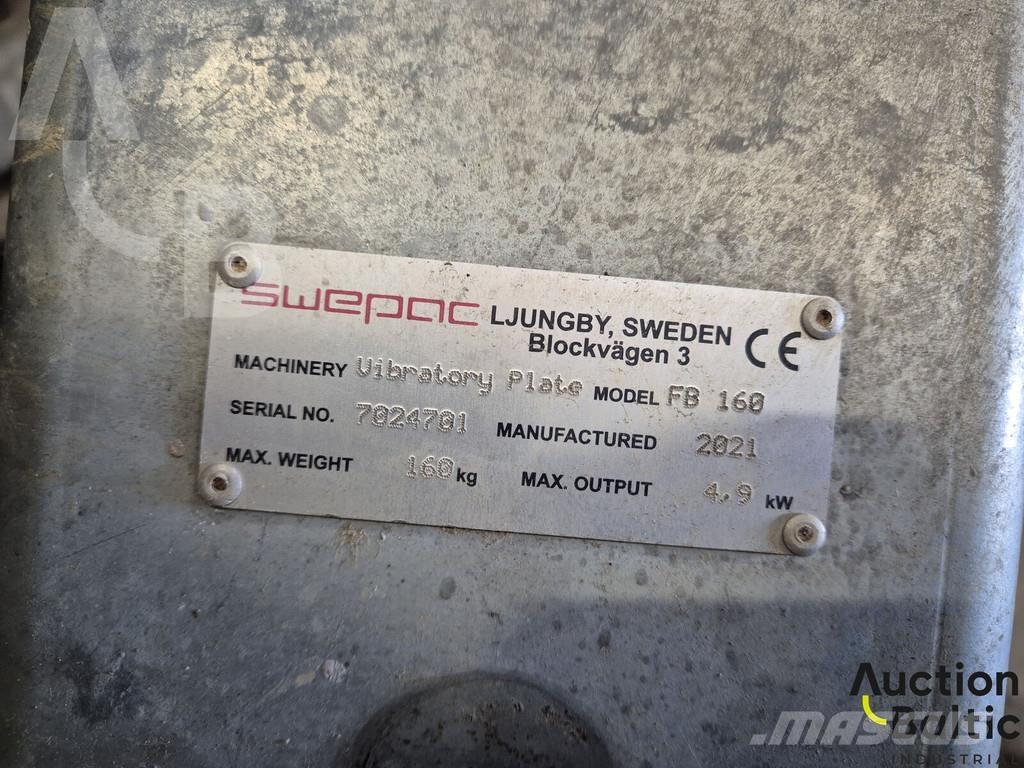 Swepac FB 160 Επίπεδοι κόπανοι