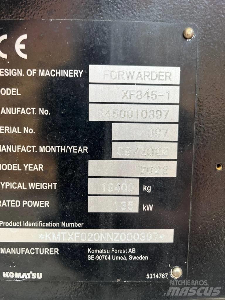 Komatsu 845-1 Μεταφορείς ξυλείας