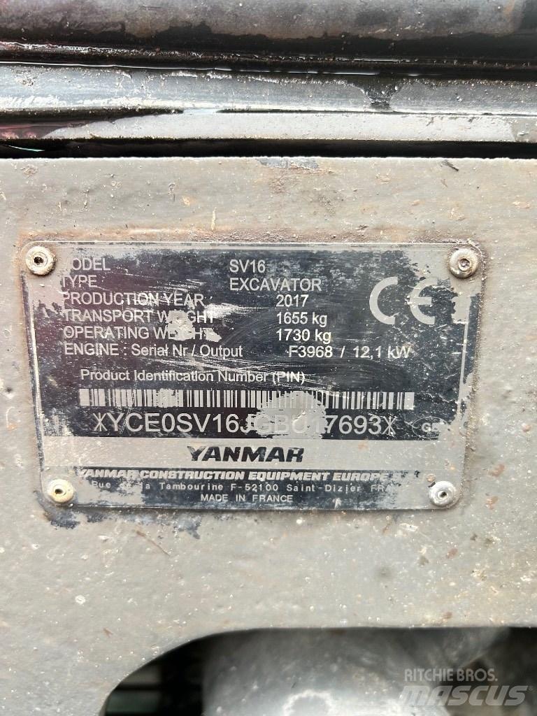 Yanmar SV 16 Εκσκαφάκι (διαβολάκι) < 7t