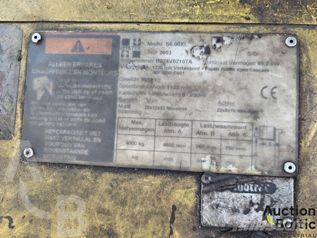 Hyster S6.00XL Περονοφόρα ανυψωτικά κλαρκ - άλλα
