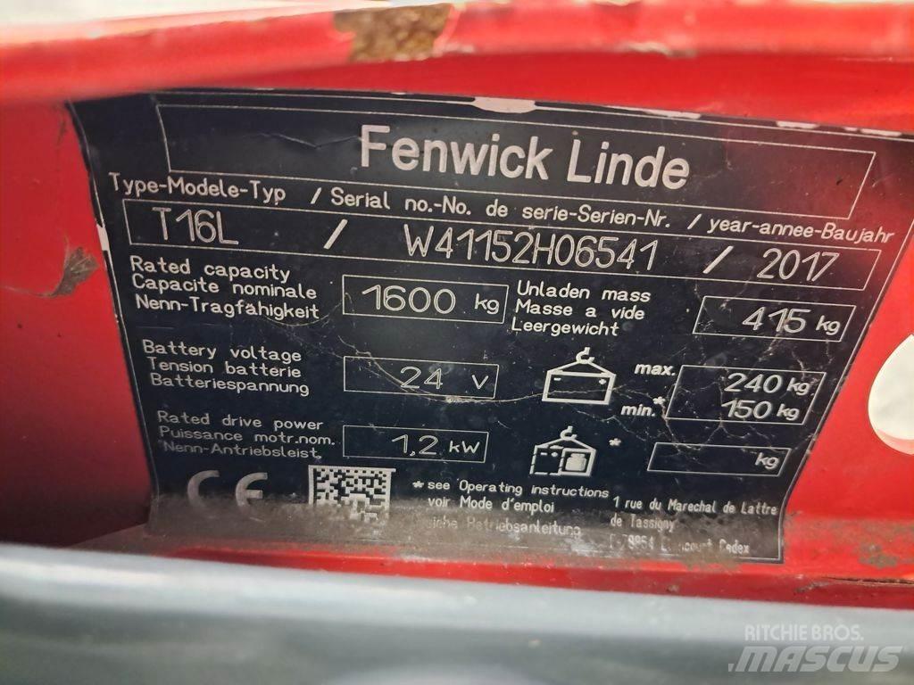 Linde T16L Χειροκίνητο ανυψωτικό αμαξίδιο