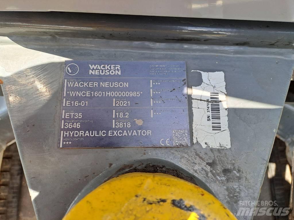 Wacker Neuson ET35 Εκσκαφείς με ερπύστριες